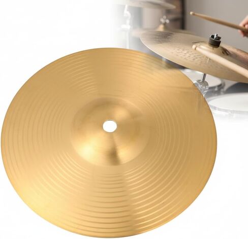 Veemoon 8 بوصات Crash Cymbal، مجموعة طبول نحاسية Crash Cymbal Ride Drum Hi Hat s ملحقات قرع الأدوات الذهبية للمبتدئين في الإيقاع in Saudi Arabia