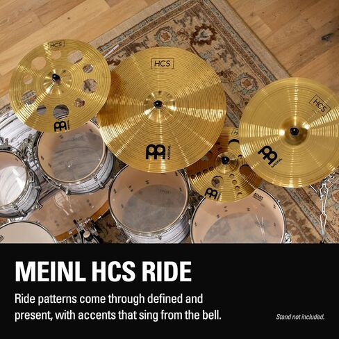 HCS 22" Ride Cymbal لمجموعة الطبول - صنع في ألمانيا - نحاس متوسط ​​تقليدي، ضمان لمدة عامين in Saudi Arabia