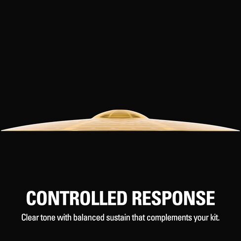 HCS 22" Ride Cymbal لمجموعة الطبول - صنع في ألمانيا - نحاس متوسط ​​تقليدي، ضمان لمدة عامين in Saudi Arabia