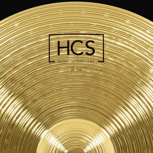 HCS 22" Ride Cymbal لمجموعة الطبول - صنع في ألمانيا - نحاس متوسط ​​تقليدي، ضمان لمدة عامين in Saudi Arabia