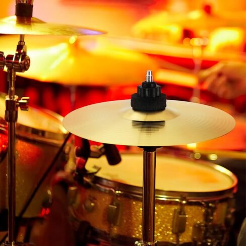 Milisten 2Pcs Drum Set Cymbals 9.84 Inch Crash Ride Jazz Drum Cymbal Brass Percussion Instrument Accessories for Practice and Replacement in Saudi Arabia