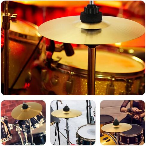 Milisten 2Pcs Drum Set Cymbals 9.84 Inch Crash Ride Jazz Drum Cymbal Brass Percussion Instrument Accessories for Practice and Replacement in Saudi Arabia
