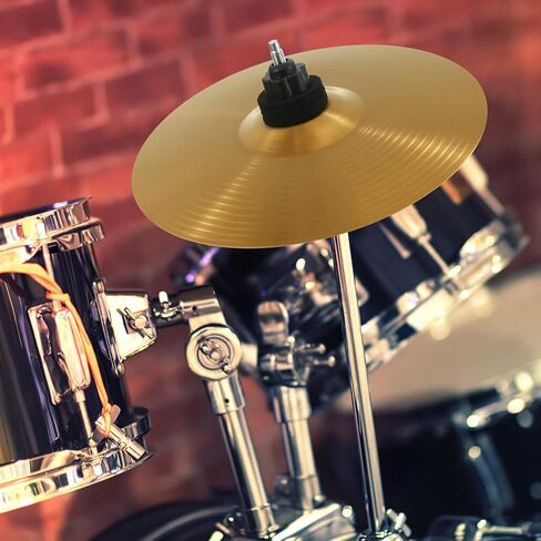 Milisten 2Pcs Drum Set Cymbals 9.84 Inch Crash Ride Jazz Drum Cymbal Brass Percussion Instrument Accessories for Practice and Replacement in Saudi Arabia