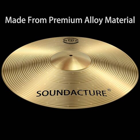 صنج الركوب مقاس 20 بوصة لمجموعة الطبول - صنج الركوب التقليدي مع جرس شفاف وبينغ. مجموعة طبول متينة للمبتدئين والتمرين in Kuwait