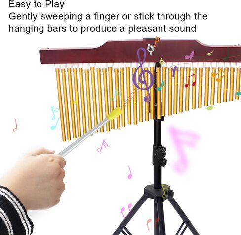 36 Bar Windchime Detachable Barchime and Tripod Stand Musical Percussion Instrument in Saudi Arabia