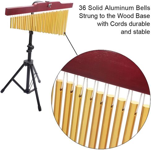 36 Bar Windchime Detachable Barchime and Tripod Stand Musical Percussion Instrument in Saudi Arabia