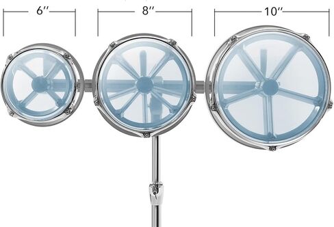 6", 8", 10" Drum Set with Double Braced Stand & Tunable Heads in Saudi Arabia