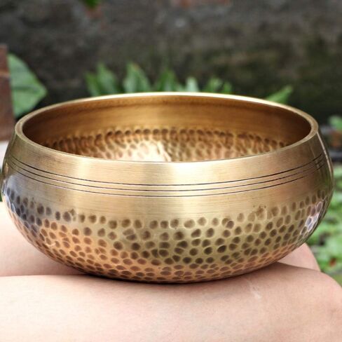 20cm Large Tibetan Singing Bowl Set, Handmade Nepal Meditation Yoga Bowl – Deep Sound Therapy for Chakra Balancing, Stress Relief, Mindfulness Gift in Saudi Arabia