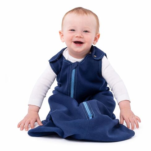 كيس نوم أساسي من القطن من بيبي ديدي، كيس نوم للأطفال، بطانية يمكن ارتداؤها، للرضع والأطفال الصغار، كريم اللوز، كبير (18-36 شهرًا) in Kuwait