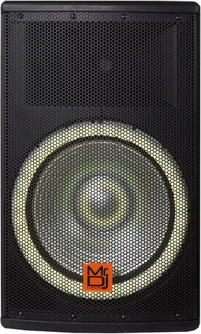 Mr. Dj USA SYNERGY15 Pro Audio داخلي خارجي DJ بلوتوث 4500 وات، مكبر صوت 15 بوصة، عربة قابلة للدوران، مشغل وسائط، موالف راديو FM، USB، بطاقة SD in Saudi Arabia