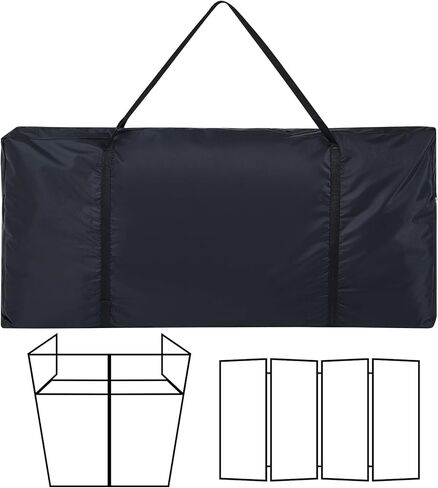 DJ facade Carry Bag 1680d Oxford Cloth DJ Booth Facade Panel Carrying Bag Black Portable Equipment Case Reinforced Replacement (50 x 29.5 x 5.7 Inch) in Kuwait
