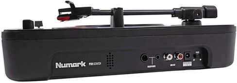 Numark PT01 Scratch Bundle: Portable DJ Turntable w/Scratch Switch, Speaker & USB/AUX/RCA Input, DJ1500 DJ Headphones w/Detachable Coil Cable, Case, Extra Ear Pad, 2-Items in Saudi Arabia