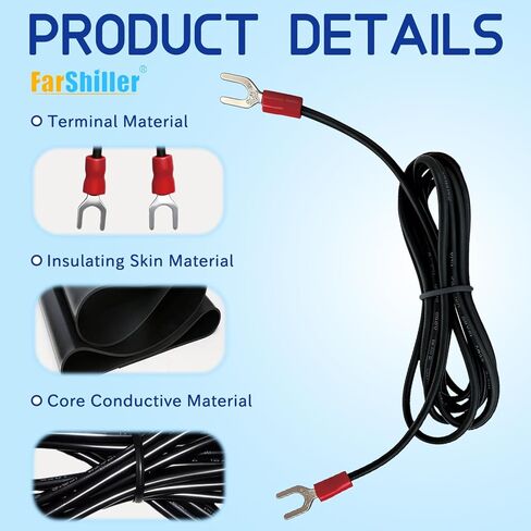 6-ft Phonograph Turntable Ground Wire， for Magnetic Cartridge Turntables, fit Tec-HNIC in Kuwait