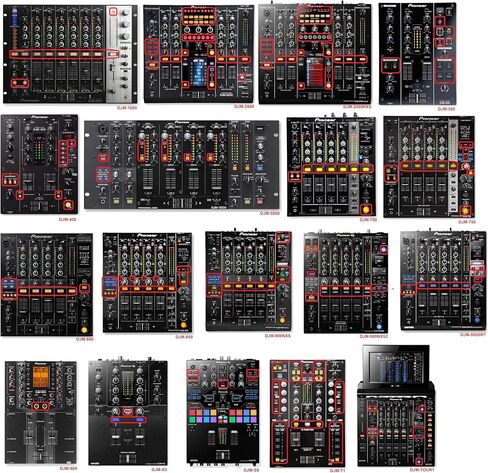 5x Tact Switch Push Button DSG1079 compatible with Pioneer Compact Disc Player DJ Mixer in Kuwait