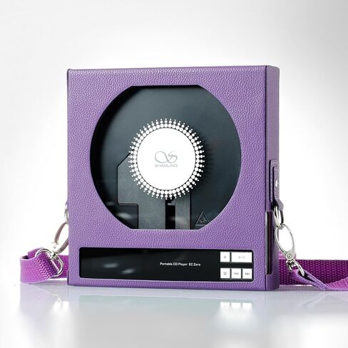 SHANLING EC Zero CD Player Leather Case, Special Protective Case for EC Zero T Portable CD Player, PU Leather Material, Purple in Kuwait