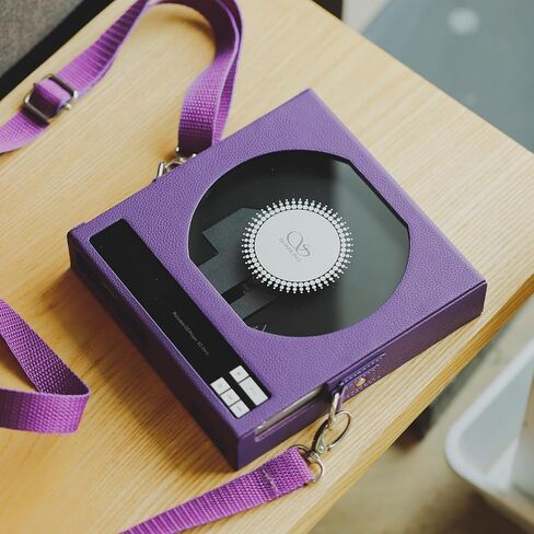 SHANLING EC Zero CD Player Leather Case, Special Protective Case for EC Zero T Portable CD Player, PU Leather Material, Purple in Kuwait