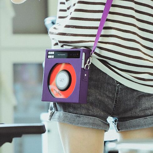 SHANLING EC Zero CD Player Leather Case, Special Protective Case for EC Zero T Portable CD Player, PU Leather Material, Purple in Kuwait