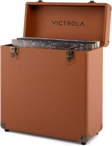 Victrola Collector II (2026 Model) – Vinyl Record Storage Case – Hold 30+ Vinyl Turntable Records, Heavy-Duty Hardware, Soft Interior Lining, Portable with Carry Handle (Black) in Saudi Arabia