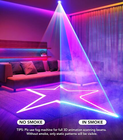 APP DJ Laser Lights Professional - 200+ 3D RGB Animation Laser Light Show, Hand Drawing, Custom Patterns, Sound Actived & DMX Sync for Party, Stage, Club in Kuwait