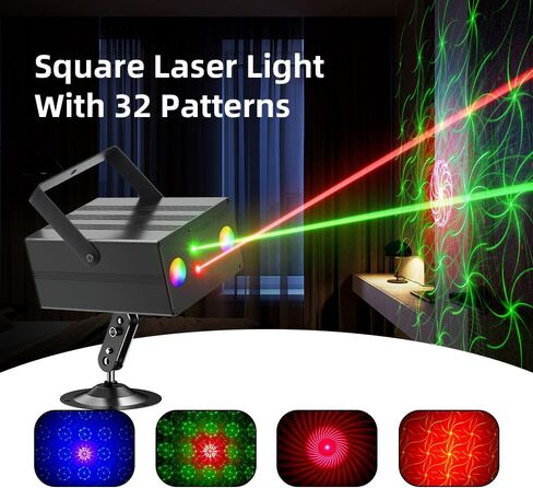 أضواء الحفلات دي جي ديسكو ضوء ديسكو الكرة المرحلة ستروب أضواء RGB/LED جهاز عرض الصوت المنشط مع جهاز التحكم عن بعد للحفلات عيد الميلاد نادي بار هدية عيد ميلاد الهذيان، جهاز إضاءة مسرح الفيلم. in Kuwait
