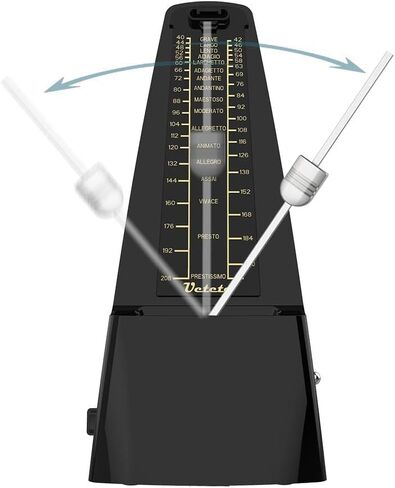 Ueteto Mechanical Metronome Black/Loud Sound Piano Drum Violin Guitar in Saudi Arabia