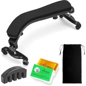 Violin Shoulder Rest Adjustable 3/4-4/4, Professional Violin Shoulder Pad for Full Size 4/4 and 3/4 Violins, Ergonomic Foam Padding & Anti-Slip Silicone Feet, Height Adjustable Support in Kuwait