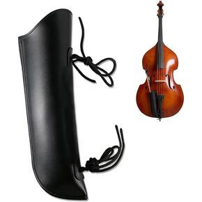 Upright Bass Bow Quiver, Leather Bass Bow Case, Sturdy Bow Holder Bag for German and French Bass Bows, Black Bass Instrument Strings Accessories in Kuwait