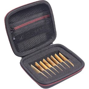 EVA Reed Case for Alto, Tenor Saxophone, Bass Clarinet, Oboe & Bassoon Reeds | Black & Red Protective Storage(CASE ONLY) in Kuwait