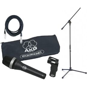 AKG D5 Supercardioid Microphone Bundle with Boom Stand and XLR Cable in Kuwait
