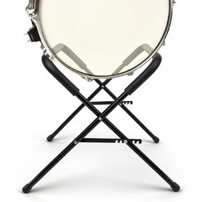Ecliptica Adjustable Multi-Fit Folding Bass Drum Stand, Heavy-Duty 21" Steel Bass Drum Legs Rack with Thick Rubber Pads Riser for Large Drums for Band & Orchestral Performances in Kuwait