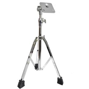 حامل وسادة الطبل عالي التحمل مزدوج الدعامة من الفولاذ، حامل قابل للتعديل الارتفاع والزاوية مع أقدام مطاطية غير قابلة للانزلاق وصينية للوحة ممارسة الطبل وطبل الفخ in Kuwait