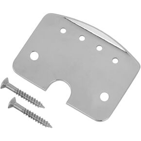 Tailpiece 56.9mm,4-String Guitar Neck Plate for Guitar Bass Musical Instrument Performance Accessory,Silver Pre-Drilled Replacement Part with Screws in Kuwait
