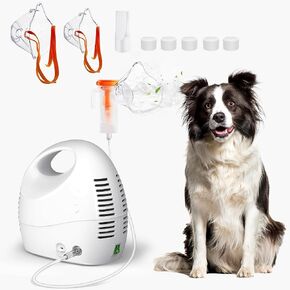 جهاز استنشاق الحيوانات الأليفة المحمول، جهاز استنشاق ضاغط مع قناع للقطط والكلاب، وضعان مناسبان لمشاكل التنفس لدى الحيوانات الأليفة in Kuwait