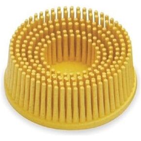 3M 18732 2 Inch Roloc Bristle Disc 80 Grit, Yellow in Saudi Arabia