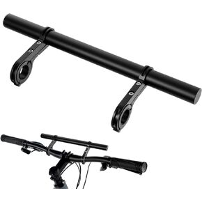 Bike Double Handlebar Extender, 11.8"(30 cm) Super Long Aluminum Alloy Cross Bar, Bicycle Handlebar Bracket Accessories for Bike Mounting Extender Bars Motorcycle Scooter Lights Phone Mount in Kuwait