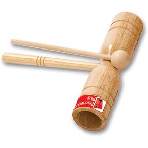 قرع بلس PP253 كتلة خشبية ذات لونين مع مضرب in Kuwait