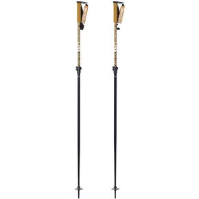 LINE Adult's Paintbrush Ski Poles | Durable Lightweight Aluminum Winter Sports Adjustable Length Alpine Ski Poles with Ergonomic BMX Grip & Screw Off Basket | Freeride, All Mountain, Powder, Touring in Kuwait