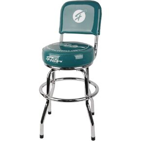 FOALS 24-Inch Guitar Stool, 360° Swivel Bar Stools, Stable PU Leather Padded Non-Slip Round Seat for Adults, FS-24 (Green) in Kuwait