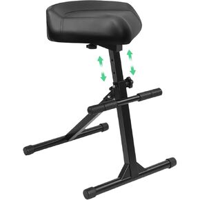 Pro Guitar Stool, Height Adjustable Saddle Seat, Musician Stool Guitarist Throne Guitar Chair, Black in Kuwait