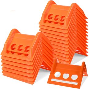 20 Packs Flatbed Edge Protectors, Corner Protectors, Cargo Loads, Tie Down Protector for 4 Inch Straps, Protects Cargo Edges Winch Ratchet Straps Plastics Contruction Protector Orange in Kuwait