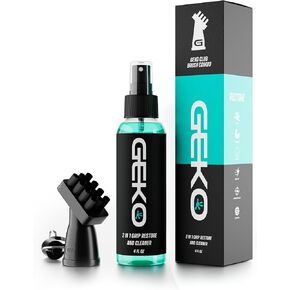 Geko Golf Club Brush and Cleaner System with Magnetic Attachment, Golf Club Cleaning Brush for Grooves, Grips, Irons and Balls in Kuwait