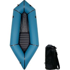Lightweight Packrafts, TPU Inflatable Kayak for Flat Water Rafting Camping Trip/Fishing/Water Adventures 1 Person/2 Person Packraft, 330lb/660lb Weight Capacity in Kuwait