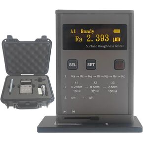 مقياس خشونة السطح، معلمات القياس Ra، Rz، Rq، Rt، Rp، RV، RC، مقياس الملف التعريفي المحمول، نطاق القياس Ra 0.05-10.0um/Rz 0.1-50um، مع مستشعر عالي الدقة، لفحص السطح in Kuwait