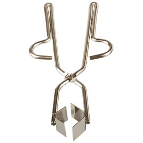 Humboldt H-23442 Stainless Steel Flask Tongs with V-jaws, 6mm Wire Size, 229mm Length in Kuwait