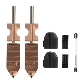 ترقية 2 حزمة 0.4 مم AD5X فوهة سريعة الانفصال لمجموعة Flashforge AD5X Hotend Kit، تدعم درجة حرارة عالية 300 درجة مئوية وسرعة طباعة 600 مم/ثانية، مع جوارب سيليكون/مجموعة تنظيف الفوهة in Kuwait