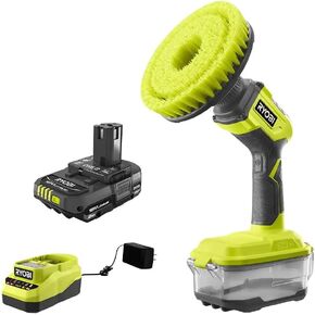 ONE+ 18V Cordless Compact Power Scrubber Kit with 2.0 Ah Battery and Charger in Kuwait