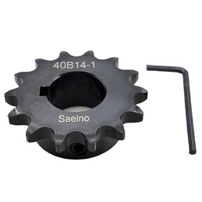 #40 Roller Chain Sprocket Type B 1 inch Bore 14 Tooth, Hardened Antirust 1045 Steel Drive Sprockets 40B14-1 in Kuwait
