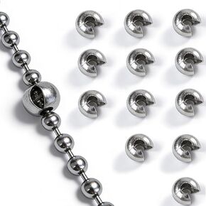 Ball Chain Stops 12 Pack - Large 10mm Chain Stopers for #10 Beaded Ball Chain Compatible with #13 in Kuwait