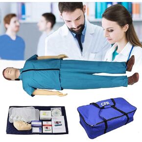 CPR Manikin Kit, CPR Adult First Aid Training Dummy, with Accessories and Carryall, for Educational Teaching Research in Kuwait