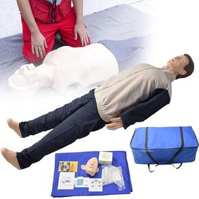 قزم تدريب الإنعاش القلبي الرئوي لكامل الجسم، محاكي الإنعاش القلبي الرئوي، نموذج طبي للتدريب على الإسعافات الأولية لتعليم المرضى وتعليمهم in Kuwait